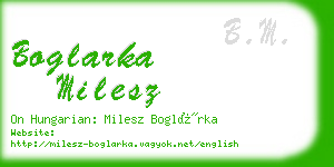 boglarka milesz business card